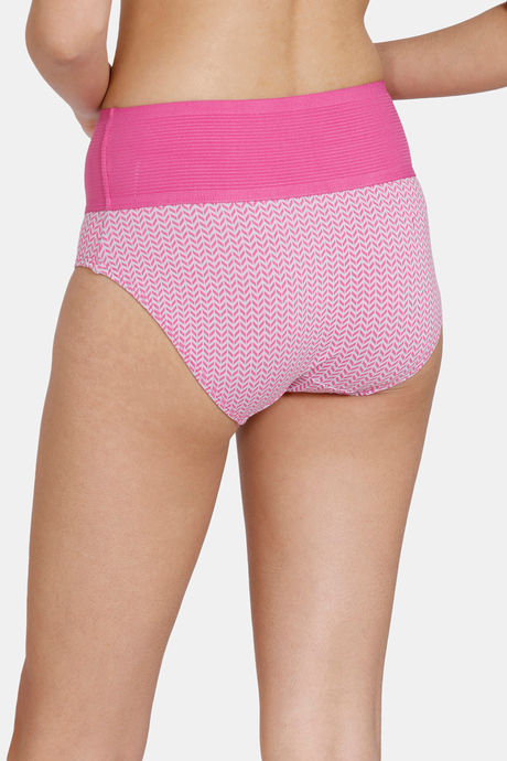 Zivame Anti-Microbial High Rise Full Coverage Tummy Tucker Hipster Panty (Pack of 2) - Multicolor — image 3